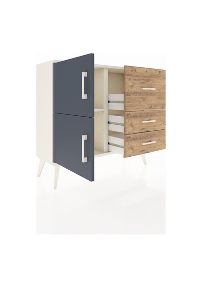 Arges Şifonyer Tek Raflı 3 Çekmeceli 2 Kapaklı 88x30x80 Aytaşı-antrasit/çam Antrasit/çam Arges Şifonyer Tek Raflı 3 Çekmeceli 2 Kapaklı 88x30x80 Aytaşı-antrasit/çam Antrasit/çam