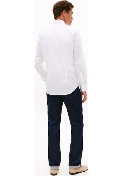 Tommy Hilfiger Erkek Gömlek Mw0mw38347 White