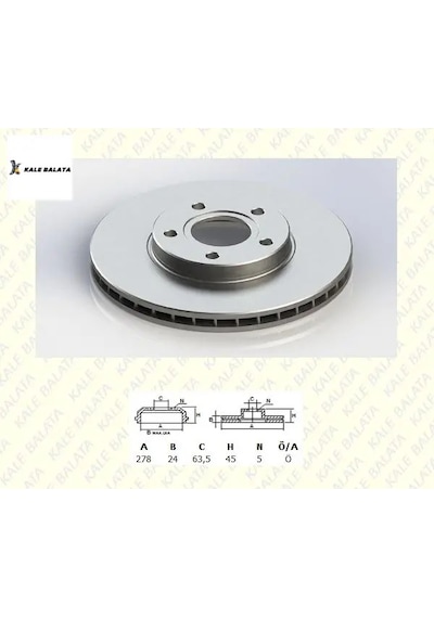 Fren Disk Aynasi Ön Connect 1.8 İ/tdci 02-13/2t141125cc/df4277/kale Balata