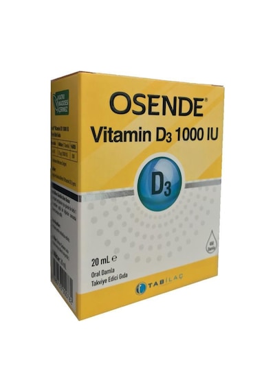 Osende Vitamin D3 1000 Iu Damla 20Ml
