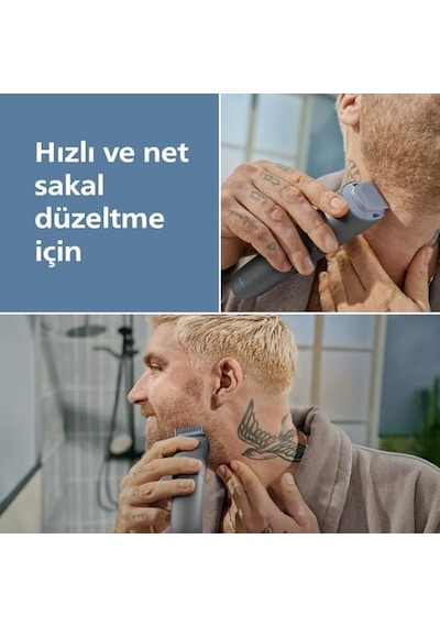 Beard Trimmer 3000 Serisi, Siyah, 20 Uzunluk Ayarı, Kendini Bileyen Bıçaklar, 60 Dakika Kablosuz Kullanım, Usb-a Şarj, Bt3617/15