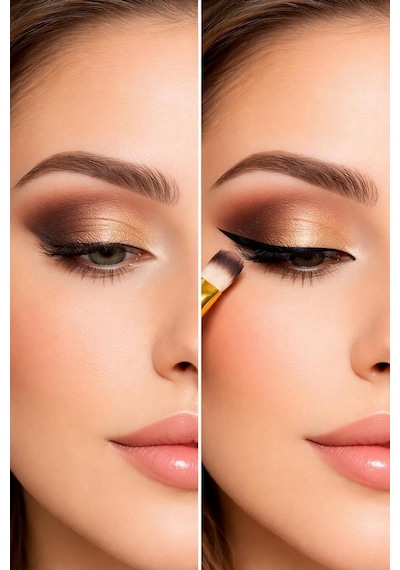 Tr 8 Adet Makyaj Fırça Seti Profesyonel Fondöten Pudra Allık Far Kaş Eyeliner Fırçası Yumuşak Kıllı Günlük