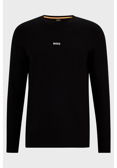 Boss Logolu Regular Fit Bisiklet Yaka Uzun Kollu Pamuklu Sweat Erkek Sweat 50473286 001 Siyah Boss Logolu Regular Fit Bisiklet Yaka Uzun Kollu Pamuklu Sweat Erkek Sweat 50473286 001 Siyah