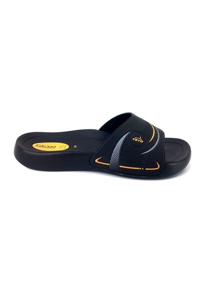 Ceyo 9100 8 Anatomik Günlük Erkek Terlik - Siyah-siyah Siyah