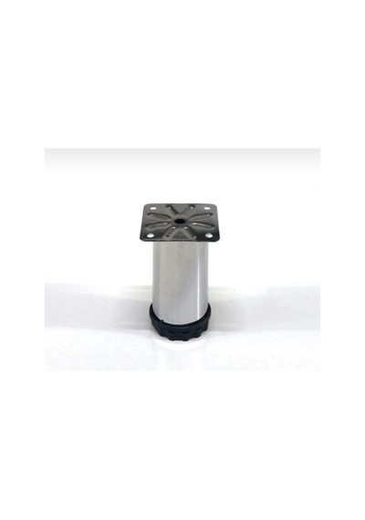4 Adet Metal Baza Dolap Ayağı Krom 8 Cm Vidalar Dahil Gümüş Diğer