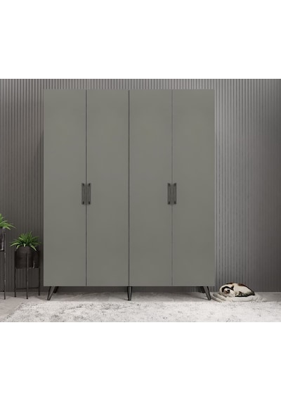Sedef Portmanto Vestiyer Ayakkabılık Füme 160cm