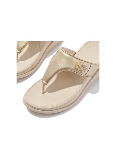 Roncato 675 Platino Sandalet Kadın Diğer Iw4-090 /675 Fitflop F-mode Go Beadie-button Adjustable Toe-post PLATİN