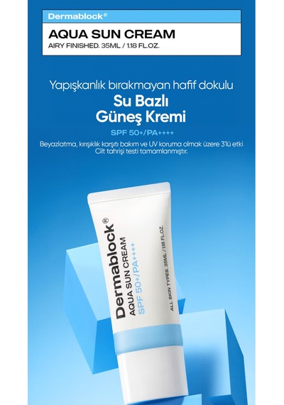 Su Bazlı Kore Güneş Kremi Aqua Sun Cream Spf 50 + Pa ++++
