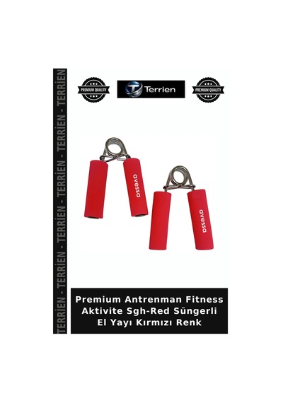 Premium Antrenman Fitness Aktivite Sgh-red Süngerli El Yayı Kırmızı Renk