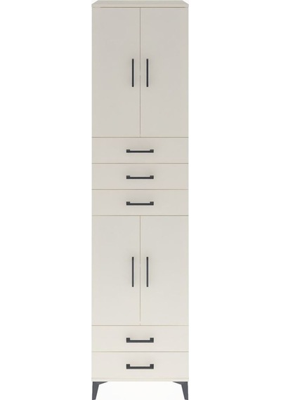 Hyperion Dolap 4 Raflı 5 Çekmeceli 4 Kapaklı 60x44x243 Aytaşı... Aytaşı