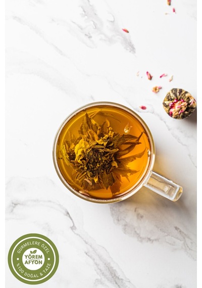 Yörem Afyon Yüksek Rakım Hasadı Zarif Kokulu Yumuşak İçim Top Yasemin Çayı, Jasmin Jasminum Officinale 3 Adt