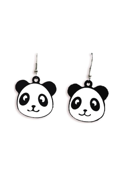 Sallantılı Panda Küpe Bck35 Çok Renkli