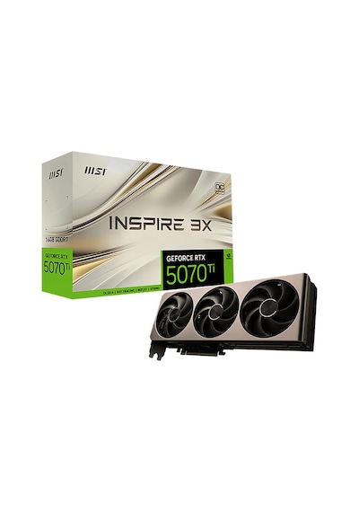 Msı Geforce Rtx 5070 Tı 16g Inspire 3x Oc 16gb Gdrr7 Ekran Kartı
