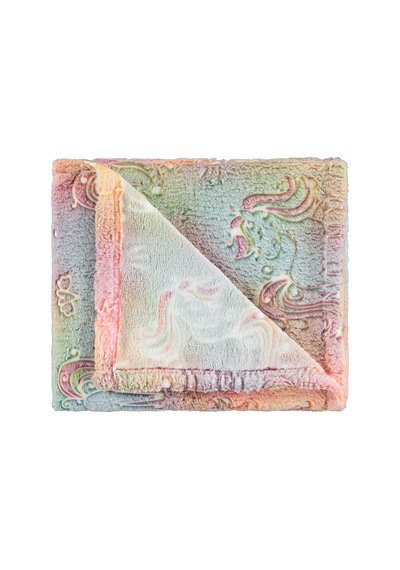 Civil Baby Tek Boynuzlu At Baskılı 90x110 Cm Battaniye - Pembe