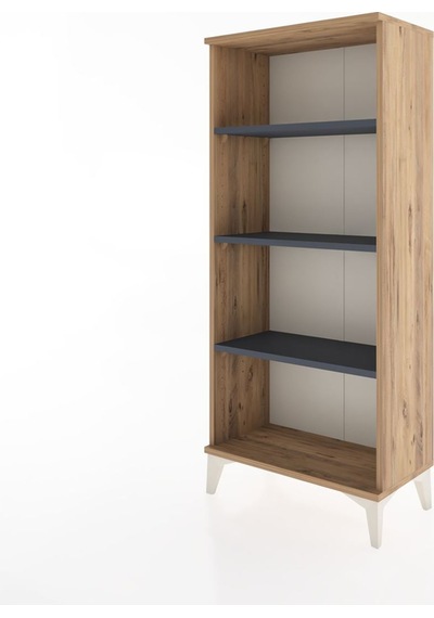 Hyperion Dolap 3 Raflı 60x44x134 Çam-antrasit Atlas Çam