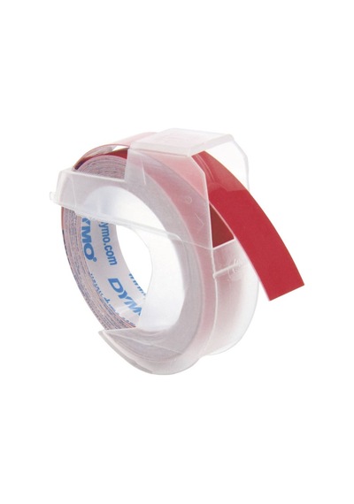 Dymo Kabartma Şerit 9mmx3m Kırmızı S0898150 Diğer