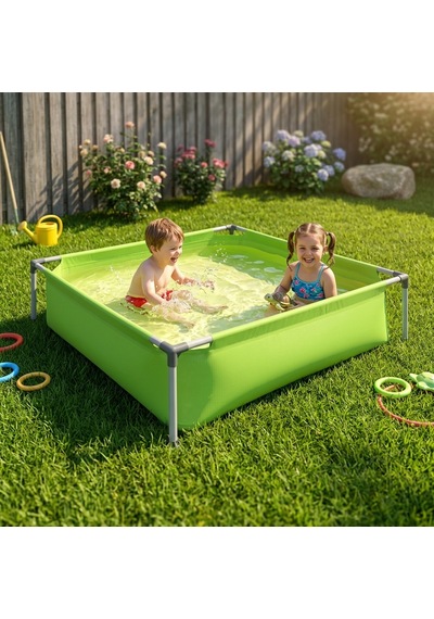 Kids Frame Pool Yeşil Çerçeveli Çocuk Havuzu 122 Cm X 122 Cm X 33 Cm 17256