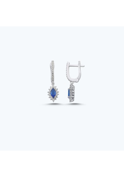 Altınbaş Mavi Taşlı Altın Üçlü Markiz Set Autk0032-b-24627-l-set