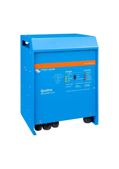 Victron Quattro 24/3000/70-50/50 24v 3000va 2400w Şarjlı 70a Şarj, 50a Transfer Tam Sinüs İnvertör