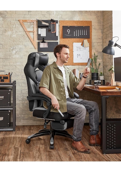 Ayrex Yönetici Ofis Koltuğu, Ergonomik, Siyah, Gri Obg77bg Genel