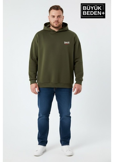 Süperlife Erkek Büyük Beden Brooklyn 1970 Baskılı Kapüşonlu İnce Sweatshirt Spr26bsw964 Haki Süperlife Erkek Büyük Beden Brooklyn 1970 Baskılı Kapüşonlu İnce Sweatshirt Spr26bsw964 Haki