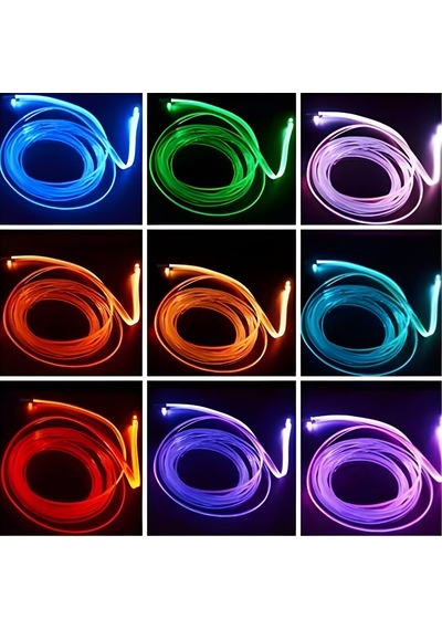 Araç İçi Atmosfer Ambiyans Led Neon İp Led Rgb App Kontrollü 5 Parça