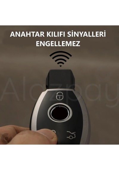 Mercedes A B C E S G Serisi Gl Gla Glc Cla Cls Amg W212 W205 W204 Titan Gri Tpu Anahtar Kılıfı
