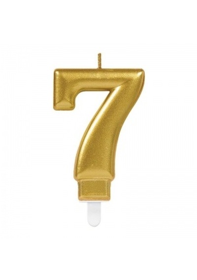 7 Rakam Mum Gold Renk Çr