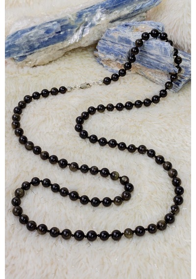 Obsidyen Taşı Kolye Siyah