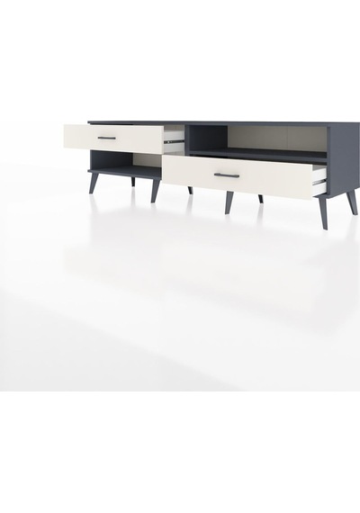 Hyperion Tv Ünitesi Tek Raflı 2 Çekmeceli 176x44x51 Antrasit-antrasit/aytaşı Antrasıt/aytası Hyperion Tv Ünitesi Tek Raflı 2 Çekmeceli 176x44x51 Antrasit-antrasit/aytaşı Antrasıt/aytası