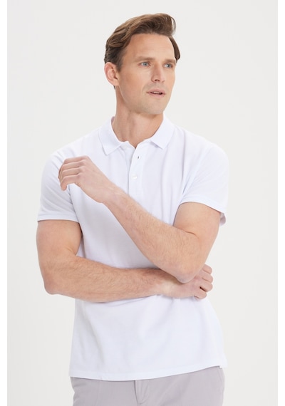 AC&Co / Altınyıldız Classics Altinyildiz Classics 4A4820200001BYZL Erkek Beyaz Slim Fit Dar Kesim Polo Yaka %100 Pamuk Tişört Beyaz AC&Co / Altınyıldız Classics Altinyildiz Classics 4A4820200001BYZL Erkek Beyaz Slim Fit Dar Kesim Polo Yaka %100 Pamuk Tişört Beyaz