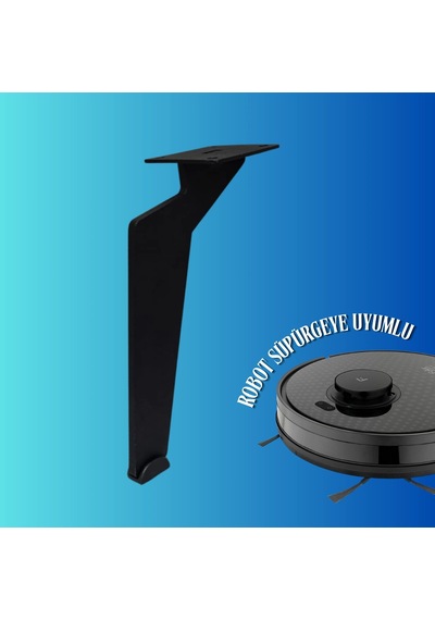 17 Cm Metal Tabanca Ayak Koltuk Ayağı Mobilya Ayağı Ünite Ayağı Konsol Ayağı Puf Berjer Ayağı Siyah