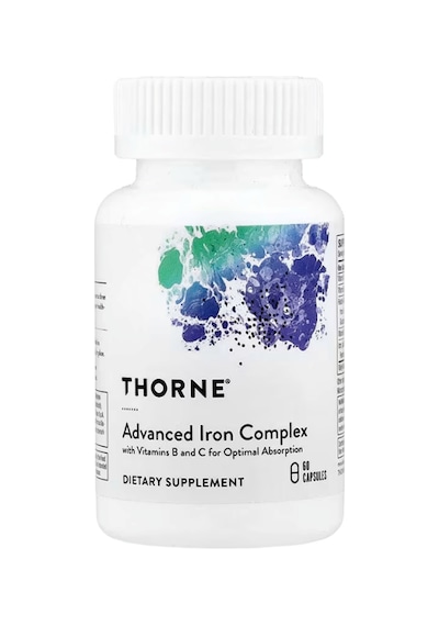 Thorne Advanced Iron Complex, 60 Capsules.usa.abd Menşei.