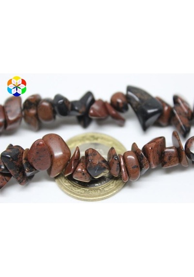 Kahverengi Obsidyen Taşı Doğal Küçük Taşlar Dizi