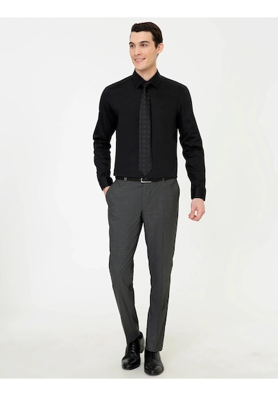 Pierre Cardin Siyah Slim Fit Uzun Kollu Klasik Gömlek G021sz004.000.1408891.vr046 Siyah