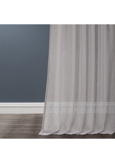 Evdepo Home Kullanıma Hazır Keten Tül Perde (541073060)