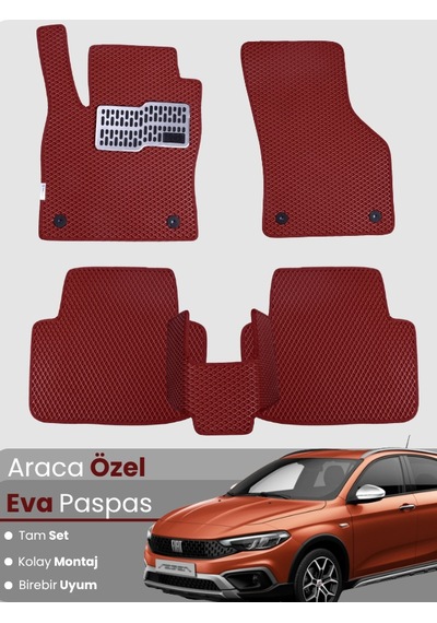Fiat Egea Cross,hatchback Uyumlu Eva Paspas Tam Set Birebir Uyum, Araca Özel Tasarım,kolay Montaj 879
