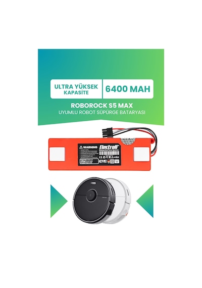 Roborock S5 Max Uyumlu Batarya 6400mah