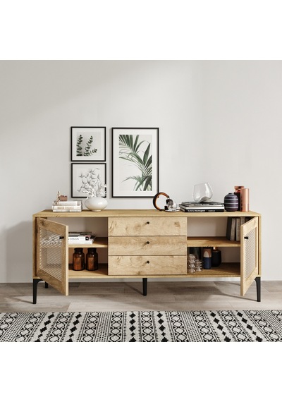 Trio Wood Hasırlı Konsol %100mdf