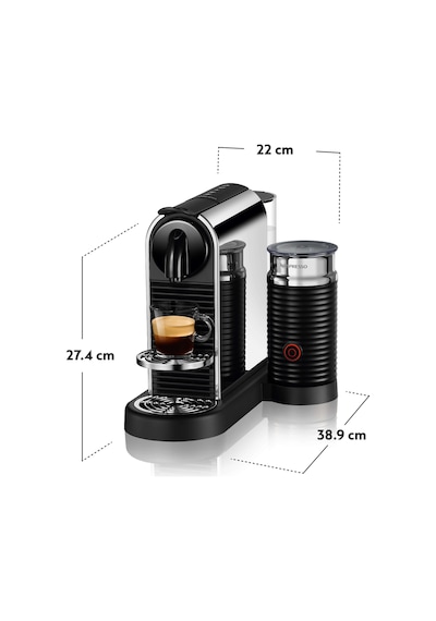 Nespresso D145 Citiz Platinum Kapsül Kahve Makinesi ve Süt Köpürtücü