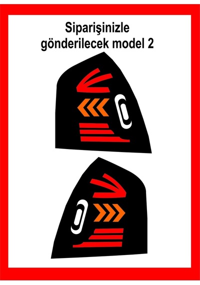 Era İçin Uyumlu Aksesuar Stop Farı Kaplama Sticker Model 2