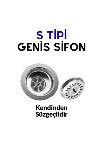 Esnek Körüklü Lavabo Sifonu - Süzgeçli Geniş Kafalı Pis Su Gider Borusu 15-35 Cm Mutfak Gider Borusu Beyaz Beyaz