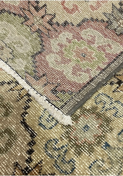 Bohem Stil Vintage Halı Özel Tasarım Renkli Anadolu Koleksiyonu Doğal Halı Çok Renkli