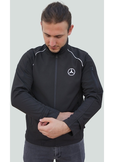 Uniprom Mercedes Mont Softshell Biyeli Model 5 Cepli Likralı Siyah