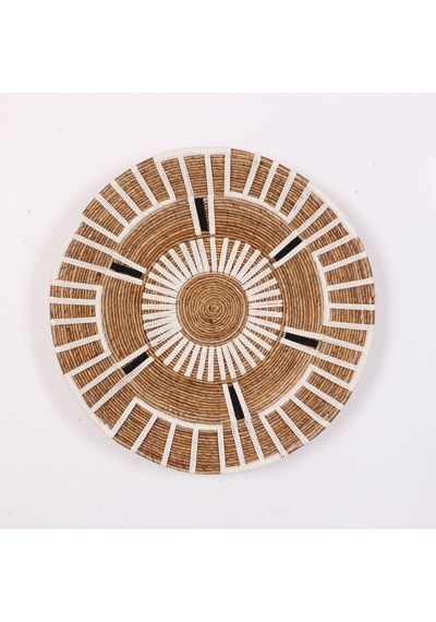 Aspendos 77 X15 Cm Çap- Doğal Abaka Duvar Tabağı