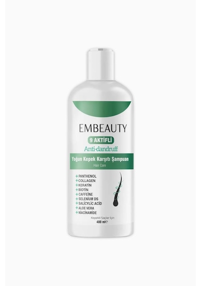 Embeauty 9 Aktifli Yoğun Kepek Karşıtı Şampuan 400 ML