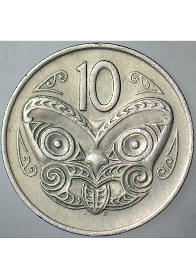 Yeni Zelanda 10 Cent 1973.