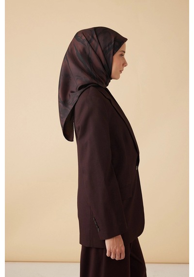 Maisa Eva Tivil İpek Eşarp 90 90 Cm - Bordo 5791