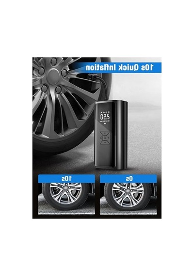 Şarjlı Lastik Şişirme Kompresörü, Lcd Ekranlı Basınç Takibi