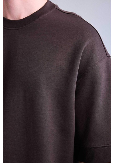 Defacto Loose Fit Bisiklet Yaka Kısa Kollu Ağır Kumaş Basic Kahverengi Tişört B4844ax26aubn337 Kahve-bn337 Defacto Loose Fit Bisiklet Yaka Kısa Kollu Ağır Kumaş Basic Kahverengi Tişört B4844ax26aubn337 Kahve-bn337